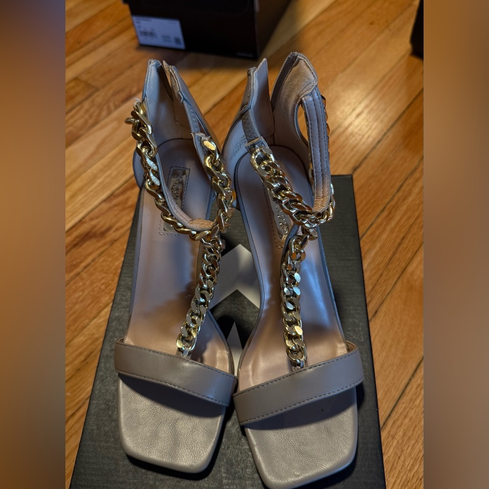 Elegant Gold Chain Women's Sandals